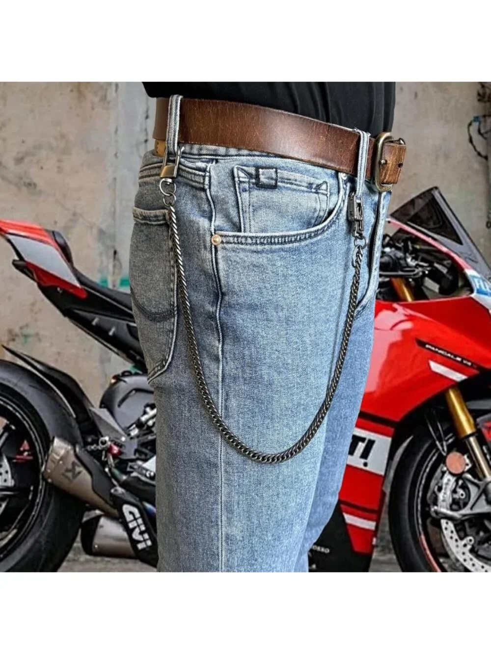 Everyday Wallet Chain for Men - Double Lock Security Keychain & Pants Accessory
